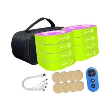 Imagem de Colaxi Luzes de Agilidade de Reação para Crianças Melhoram os Reflexos Esportivos com Bolsa de Armazenamento Portátil para Tênis, Futebol, Boxe e Vôlei, Conjunto de 8 Luzes