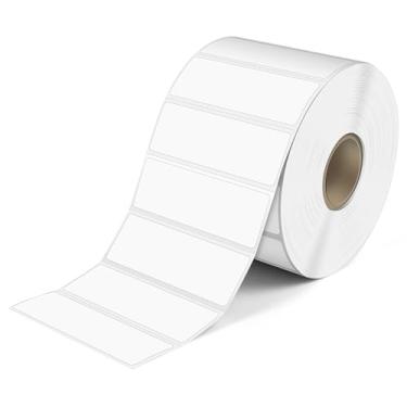 Imagem de L LIKED Etiquetas térmicas diretas de 5,7 cm x 1,9 cm, etiqueta de código de barras perfurada e compatível com impressoras Rollo, Zebra e outras impressoras de mesa (1 rolo, 1700 etiquetas)
