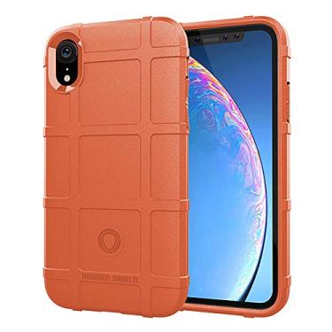 Imagem de LABILUS Capa para iPhone XR, (Série Rugged Shield) Capa protetora tática de TPU grossa sólida para iPhone XR (6,1 polegadas) - Laranja claro