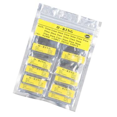 Imagem de SUNGOOYUE Conjunto de Juntas de Vigilância Sustentável, Excelente Peça de Substituição, Adaptada para Assistir Reparos, 950pccs Assistir o Anel para Relojoeiros (Conjunto de anel à prova d'água de 0,6 mm)