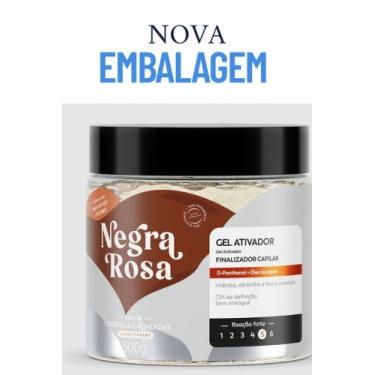 Imagem de Negra Rosa Gel Ativador p Crespos ou Cacheados Cachos Ativados por + T