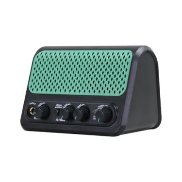 Imagem de Asixxsix Amplificador de Guitarra Elétrica, 20W Mini Amplificador de Guitarra Bluetooth Speaker Com 30 Modos de Bateria, 2 Tone Clean Overdrive Effects, Reverb e Entrada AUX, para Prática