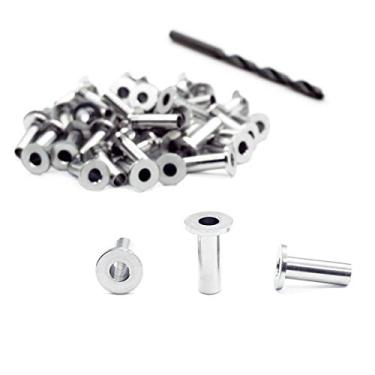 Imagem de Fayevorite mangas protetoras de aço inoxidável para trilho de deck de 1/8" 5/32" ou 3/16", protetor de postes de madeira "Faça você mesmo" Balustrade T316 Nível marítimo