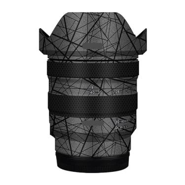 Imagem de Película protetora para lente de câmera, película protetora, decalque para Tamron 20-40 mm F2.8 adequado para Sony Mount 20-40 F 2.8 (cinza cruzado)