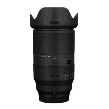 Imagem de Adesivo protetor de câmera de película de vinil para lente para Tamron 18-300 mm F3.5-6.3 adequado para acessórios de fotografia de montagem Fuji 18-300 (preto circuito)