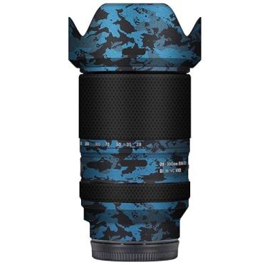 Imagem de Adesivo de lente de câmera antiarranhões para Tamron 28-300mm F4-7.1 adequado para Sony Mount Coat Wrap película protetora película protetora capa 28-300 F4-7.1 (azul cavaleiro)