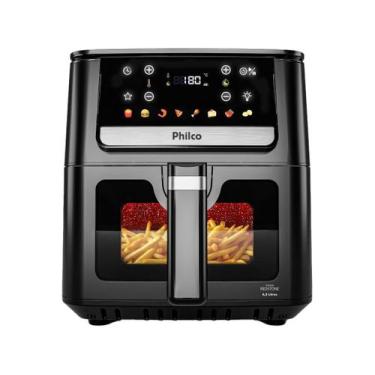 Imagem de Air Fryer Philco PAF65A Preto e Inox 6,5L, Preto e Inox, 220V