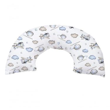 Imagem de Almofada De Amamentação Em Malha Com Zíper Yan 45cm X 85cm Tecebem Kim