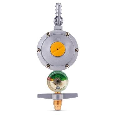 Imagem de Regulador Registro Gas Aliança 506/01 Manometro 2kg/h Bico