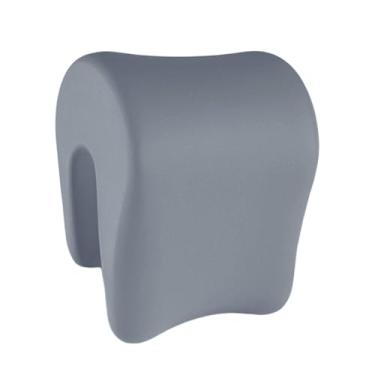 Imagem de MotiveTech Travesseiro para cochilo, apoio de cabeça para pescoço, ergonômico, multifuncional, para almoço, suporte para pescoço, cadeira de escritório, carro, Pedra Azul