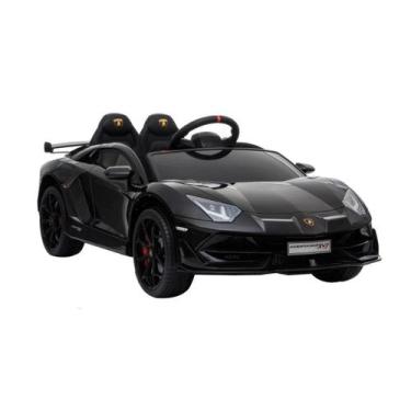 Imagem de Carrinho Elétrico Infantil Lamborghini Svj Som Luz 12V Preto - Importw