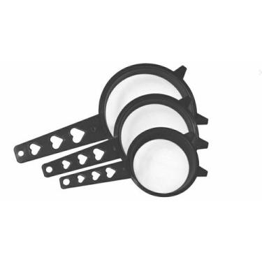 Imagem de Peneiras Love Jogo kIT com 3 Peças Kit 9, 11 e 15 cm para Cozinha Core