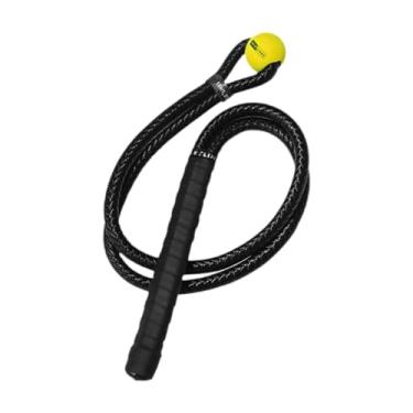 Imagem de Baoblaze Auxílio para treinamento de swing de golfe, ferramenta auxiliar de treinamento, corda de aquecimento, portátil, equipamento de prática para, Preto