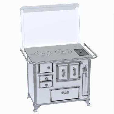 Imagem de Fogao a Lenha Venax GII n 2 Sec XVIII Branco Gab Cald SD