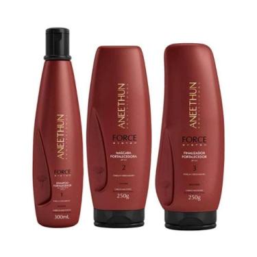 Imagem de Aneethun Force Shampoo 300ml + Máscara 250g + Finalizador 250g
