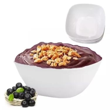 Imagem de 24 Tigelas Bowl Para Sobremesa Quadrada Em Melamina