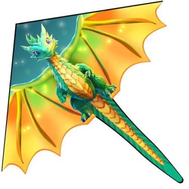 Imagem de Kite Xida Dragon para crianças de 4 a 8 anos, adultos, fácil de voar -