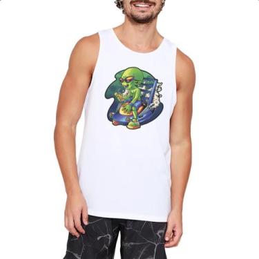 Imagem de Camiseta Regata Alien relaxando de ferias - Alearts, EG