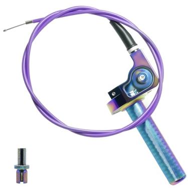 Imagem de Punho do acelerador de motocicleta 7/20.3 cm 22 mm CNC alumínio Quick Twister com cabo de acelerador para KLX CR CRF EXC XR CRF50 CRF230 50 110 125 230 250 Dirt Pit Bike Motocross Moto Quad ATV