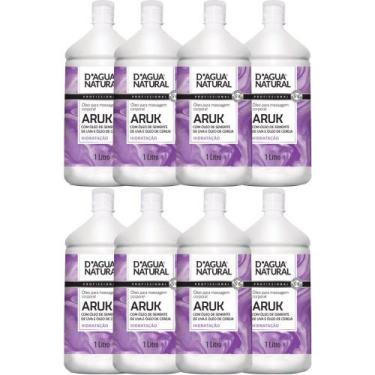 Imagem de 8UN Óleo Massagem Semente Uva Cereja 1LT D'agua Natural - D'Água Natur