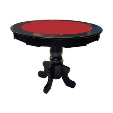 Imagem de Mesa de Carteado com Gavetas e Porta copos - 1,09x0,80 - Com xadrez - 