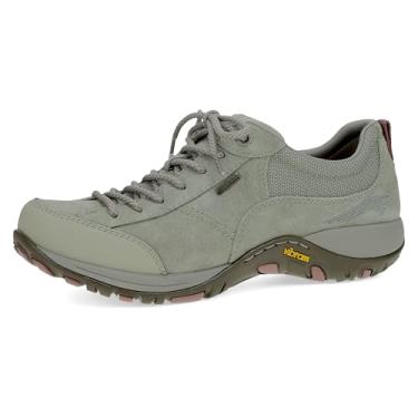 Imagem de Dansko Paisley Tênis feminino impermeável para uso ao ar livre, confortável, respirável, com suporte de arco, resistente a manchas e sola de borracha antiderrapante, ótimo para caminhadas, Camurça