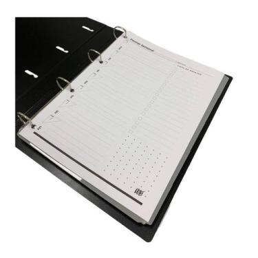 Imagem de Caderno Fichário Argolado Preto Colegial Escolar Yes A4