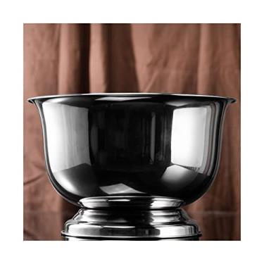 Imagem de balde de gelo para festas Balde de gelo de aço inoxidável balde de vinho de gelo ao ar livre balde de champanhe para bar doméstico, recipiente de gelo de cerveja e vinho balde de vinho (cor: latão)