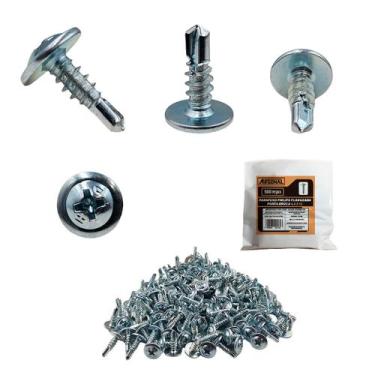 Imagem de Kit 500 Parafusos Phillips Auto Brocante 4.2 x 13 Arsenal