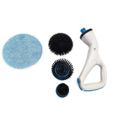 Imagem de Conjunto de esfregão elétrico Hurricane sem fio, 4 peças de escova muscular para banheira, cozinha, limpeza de azulejos
