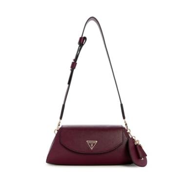 Imagem de GUESS Bolena Bolsa de ombro com aba, vinho