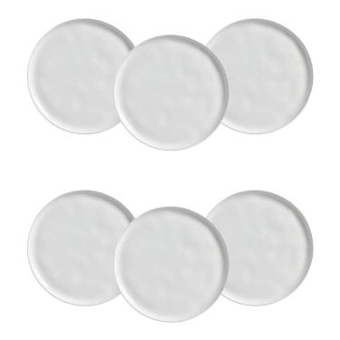 Imagem de Conjunto de Pratos Rasos Porto Brasil Bio New White 27,5cm – 6 Peças