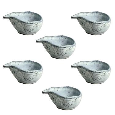 Imagem de Conjunto de Molheiras Oval Porto Brasil Orgânico Echo 40ml - 6 Peças 