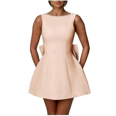 Imagem de Vestido de boas-vindas Sevintage Plus Size Satin Rose Gold 2024