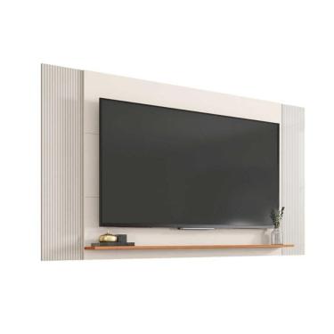 Imagem de Painel Home P/ Tv Até 65 Pol Modrian Extensível C/ Prateleira 136 à 180cm Off White Mr/freijo - Caemmun