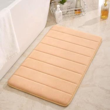 Imagem de Tapete Antiderrapante Soft – Macio, Absorvente, Lavável e de Secagem Rápida para Conforto e Segurança (Bege)