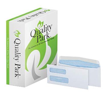 Imagem de Quality Park #9 Envelopes de segurança, janela dupla, notas de faturas e cartões QuickBooks, 9 cm x 21 cm, gomed, 11 kg, branco, 500/caixa (QUA24527)