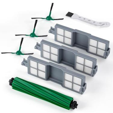 Imagem de Leemone 8 peças de reposição para aspirador de pó iRobot 205 DustCompactor, 205 kit de acessórios com 1 escova de rolo principal, 3 filtros, 3 escovas laterais, 1 escova de limpeza