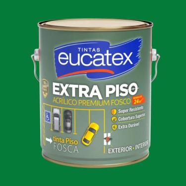 Imagem de Tinta Acrilica para Piso Estacionamento 3,6l Eucatex Extra Piso, Verde