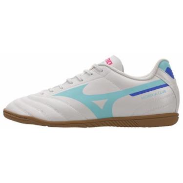 Imagem de Chuteira Futsal Mizuno Morelia Club IN Masculina, Branco, 43