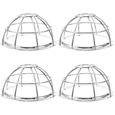 Imagem de Hemobllo 4 peças de capa para detector de fumaça – protetor de gaiola de metal para detector de fumaça acessórios para mini s