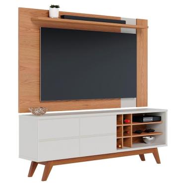 Imagem de Rack Noronha Painel Leme Tv 70 Pol Extensivel Freijo Off White Matte Colibri