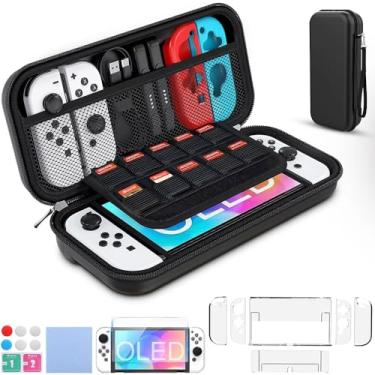 Imagem de Bolsa Estojo Capinha Resistente Para Nintendo Switch Oled, Acessórios Capa Protetora para Compartimentos
