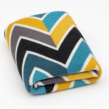 Imagem de Manta Cobertor Em Microfibra 180x200cm Toque Aveludado Estampada Casal 1 Peça | ADMIRARE (SETAS)