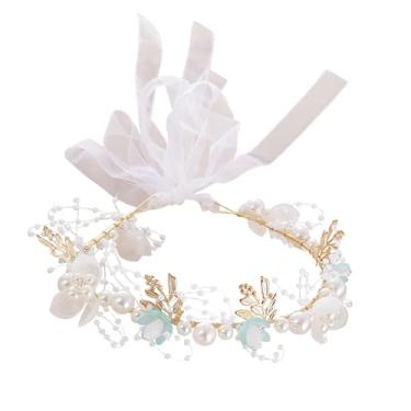 Imagem de Vivivalue Tiara feminina com coroa de flores de fada, elfo, floresta, elfo, círculo, Halloween, renascentista, casamento, cosplay, baile de formatura