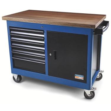 Imagem de Bancada Móvel 6 Gavetas E 1 Porta Tramontina Pro Azul Tramontina