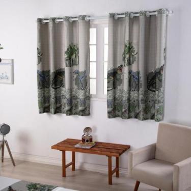 Imagem de Cortina Infantil e Juvenil Boy para Varão Simples Duplo 2m Estampa Dig