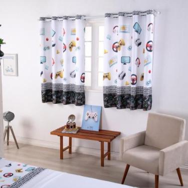 Imagem de Cortina Infantil e Juvenil Boy para Varão Simples Duplo 2m Estampa Dig