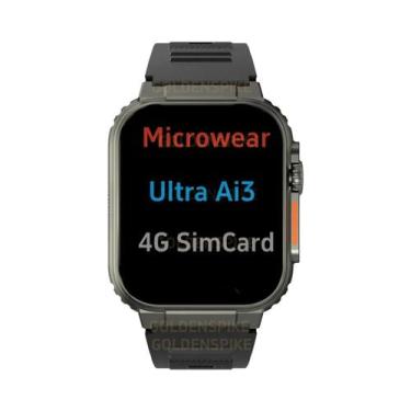 Imagem de Cartão SIM 5G Android 10.0 Microwear S10 Ultra AI3 Smartwatch 2.2'' AM