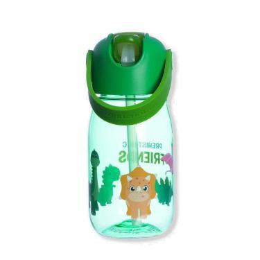 Imagem de Garrafa Flip Dinossauro 400Ml Squeeze Infantil Com Canudo